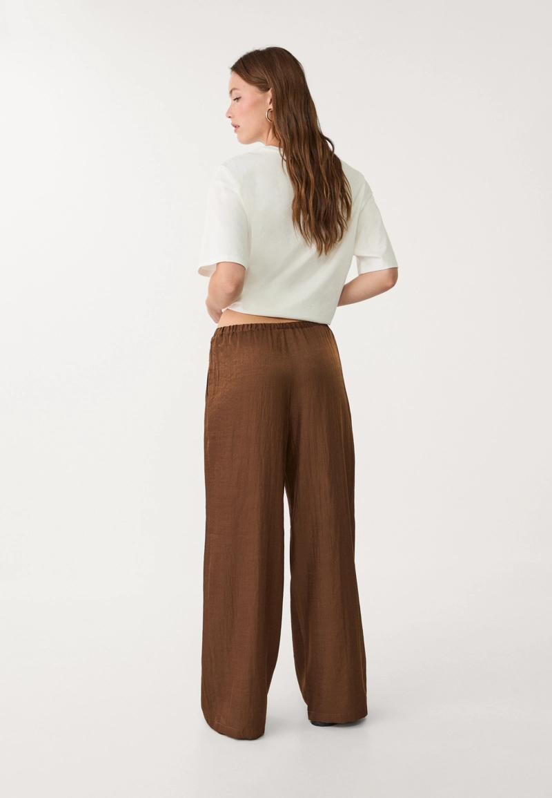 Брюки с текстурным шнурком