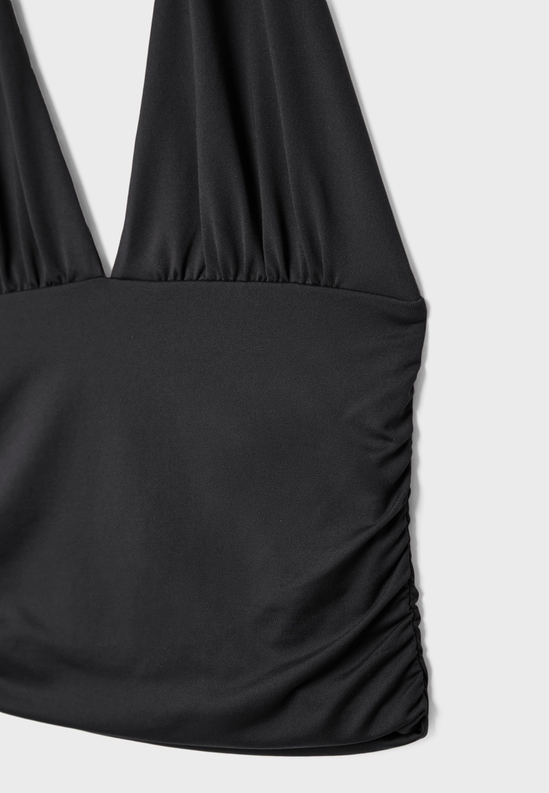 Топ халтер со сборками