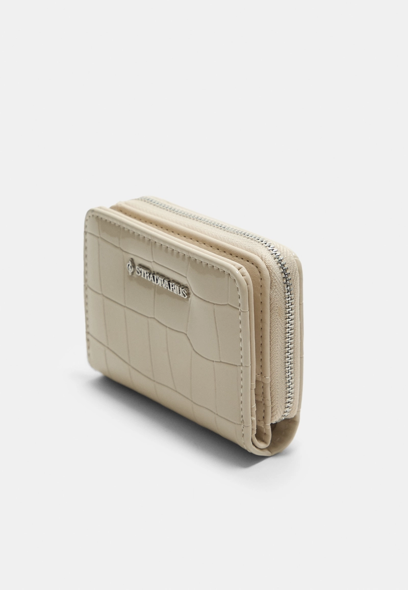 Кошелек на молнии с тиснением под кокос