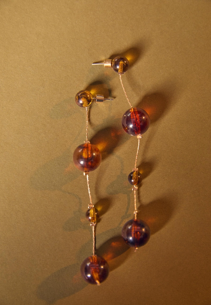 Длинные серьги с шариком