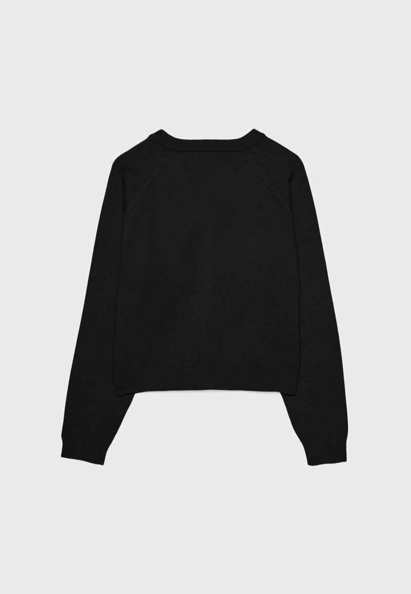 Трикотажный жакет на пуговицах с рукавами реглан