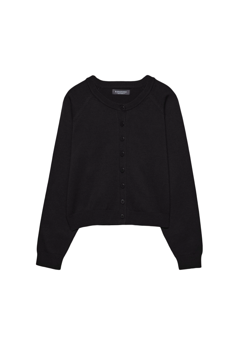 Трикотажный жакет на пуговицах с рукавами реглан