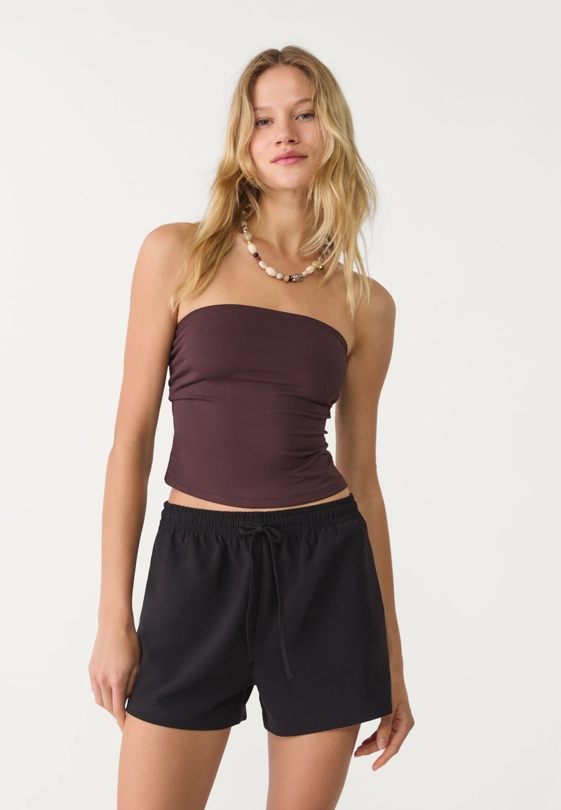 Нарядные шорты с эластичной талией