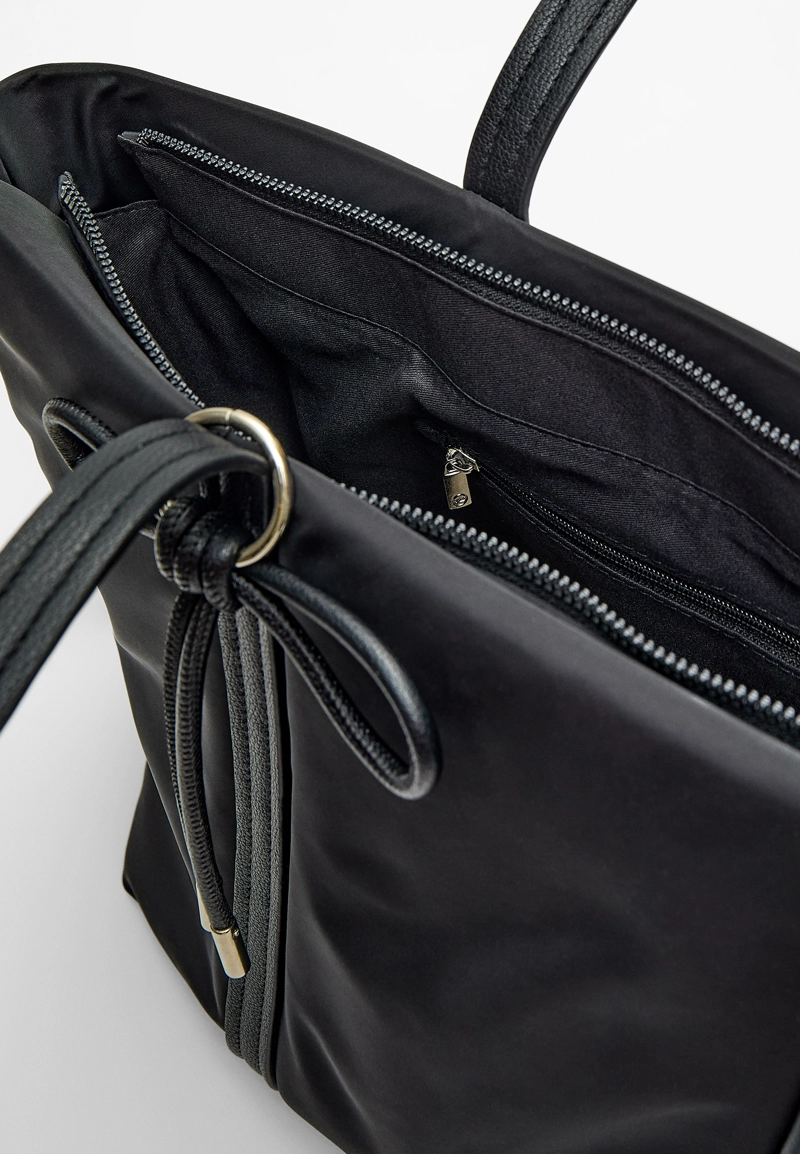 Тканая сумка-шопер с бантом