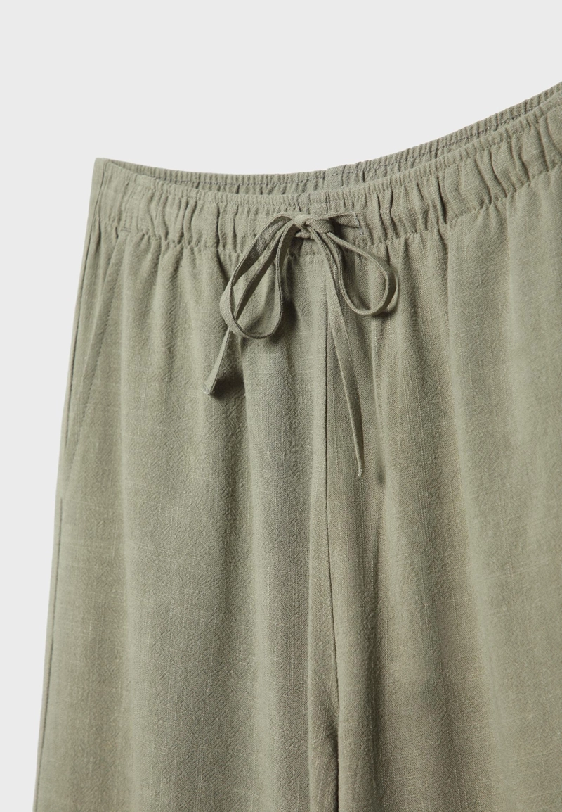 Струящиеся брюки с льном