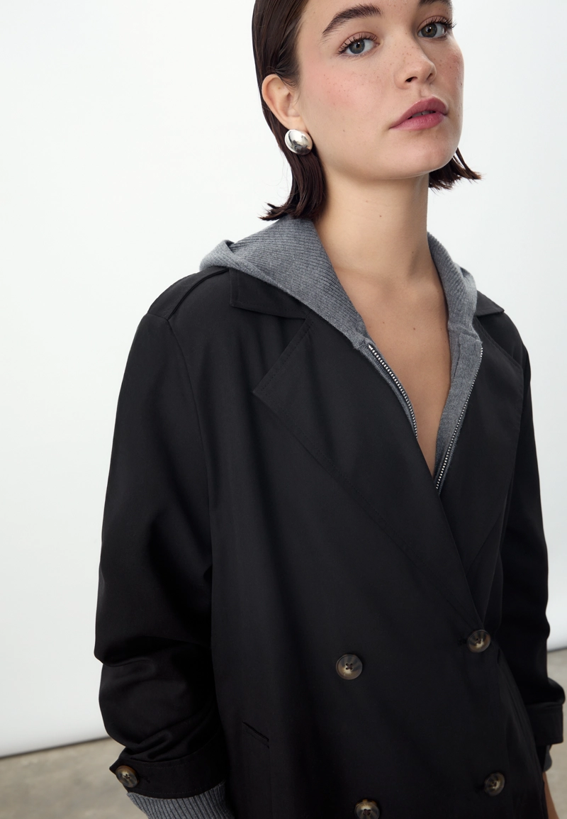 Длинный струящийся тренч