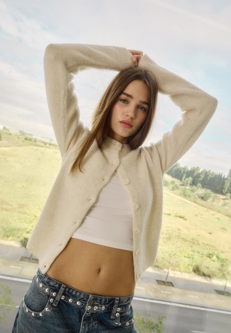 Лонгслив из полиамида с длинными рукавами