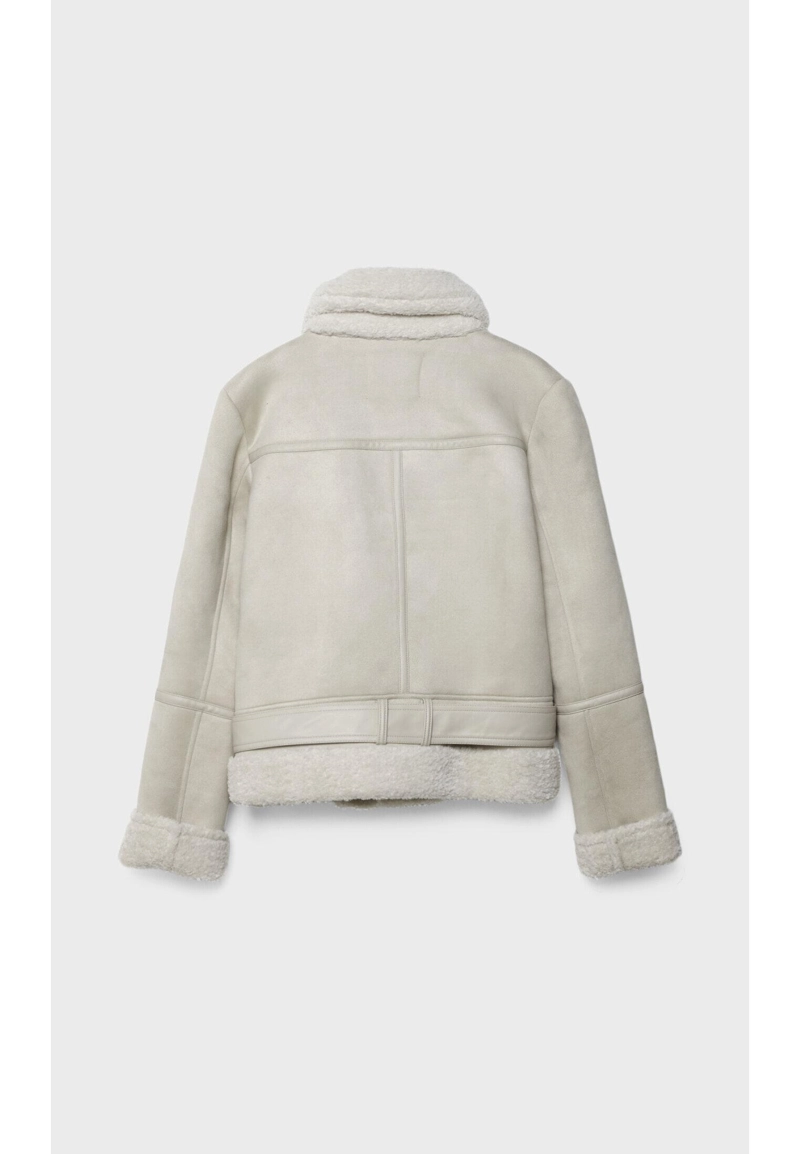 Двусторонняя байкерская куртка под замшу