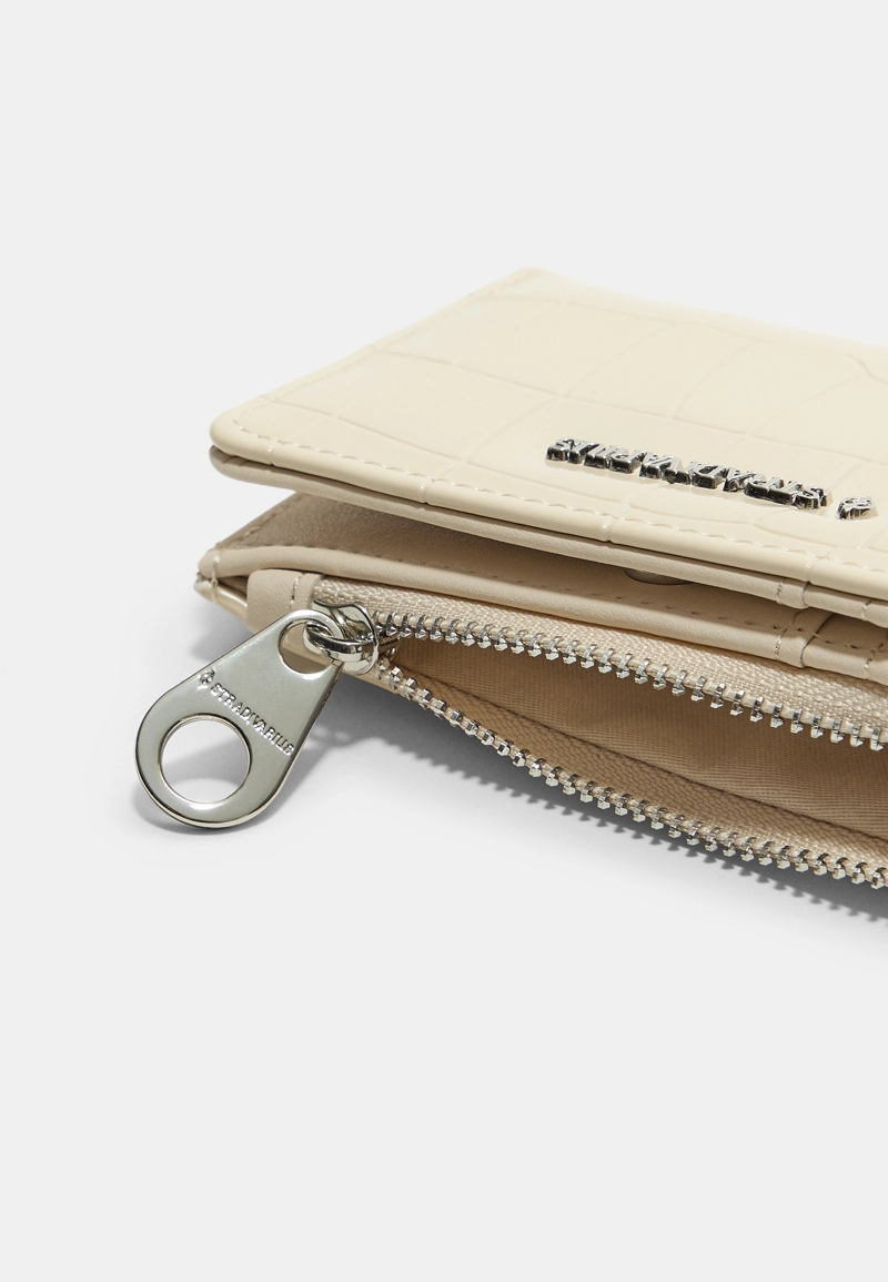 Кошелек для карт с тиснением под кокос