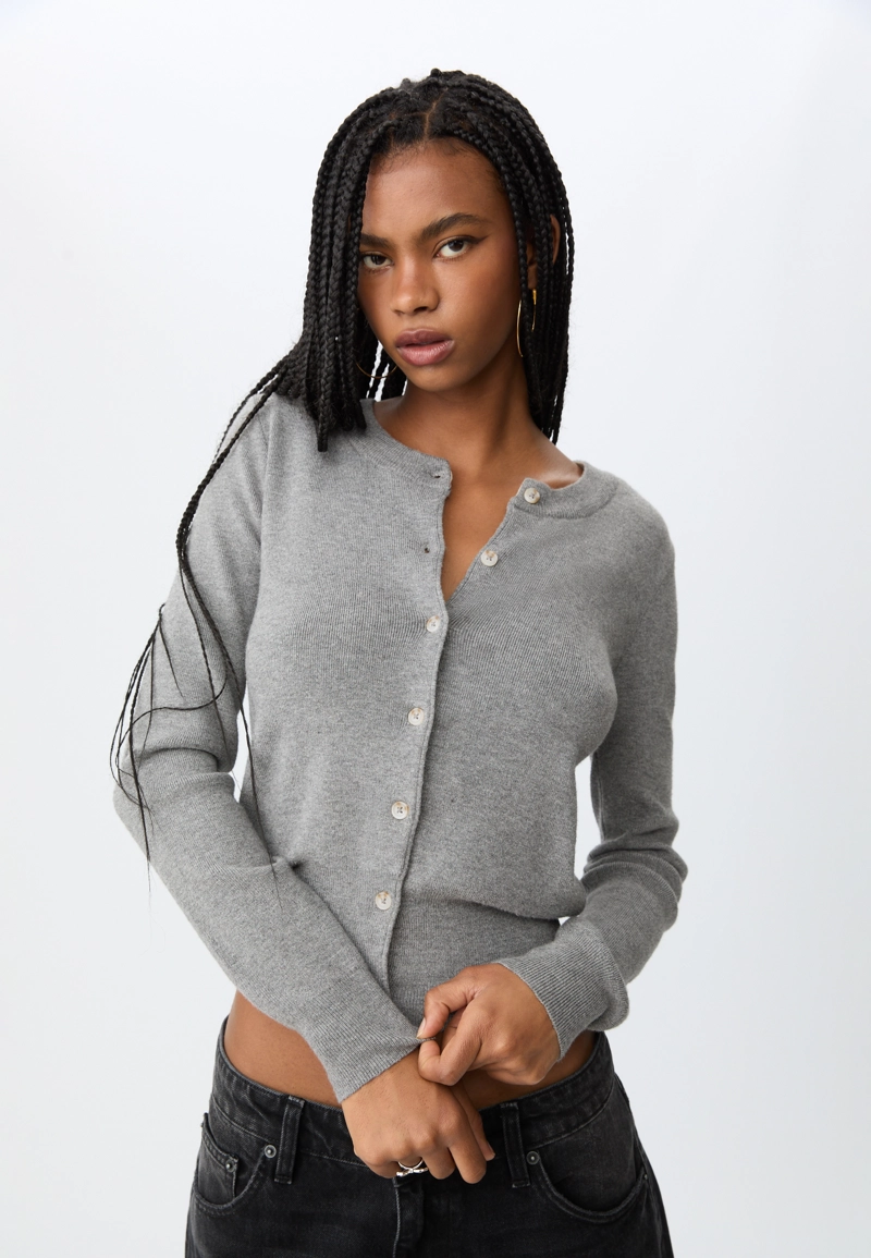 Трикотажный кардиган на пуговицах
