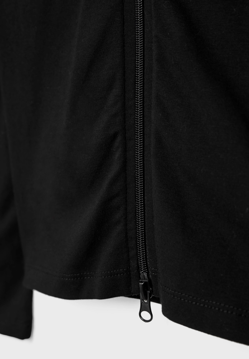 Футболка на двойной молнии