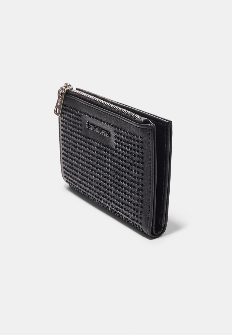 Удлиненный кошелек-кардхолдер с блестящей отделкой