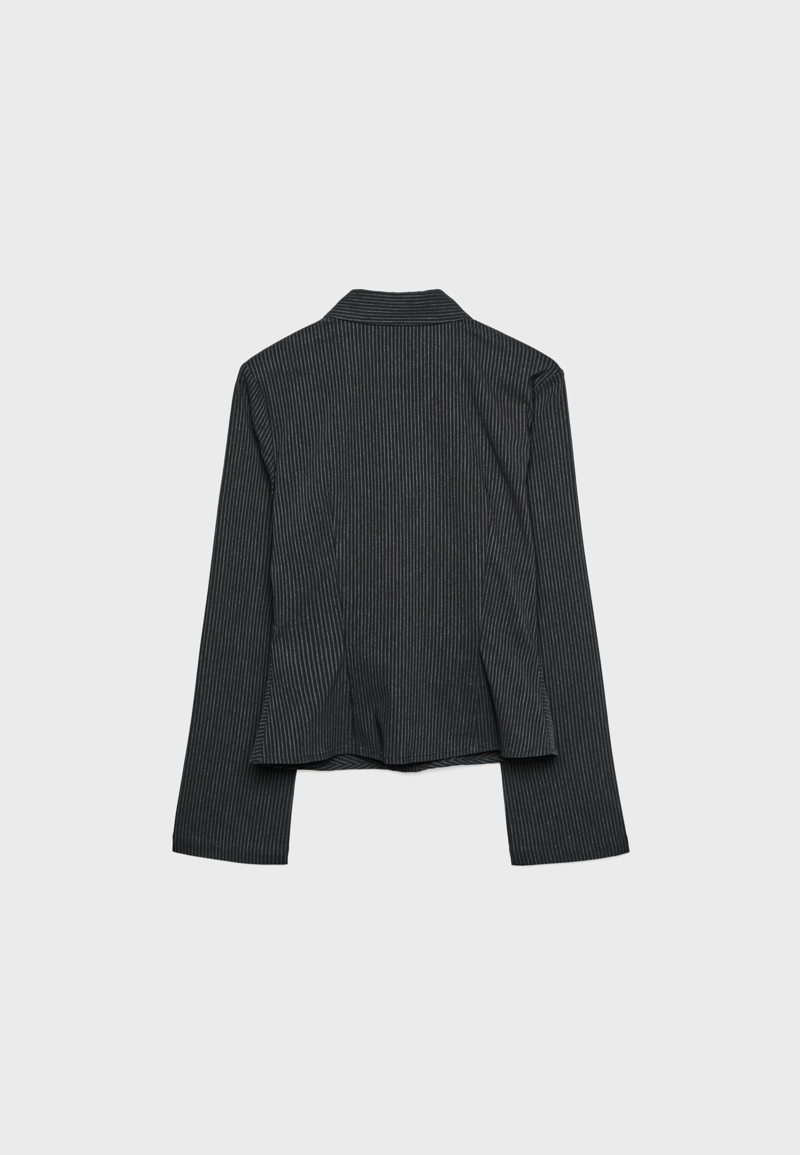 Рубашка с оборками в полоску