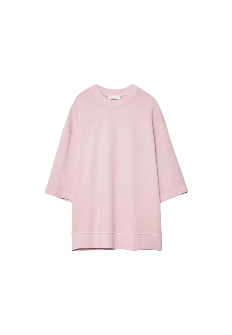 Толстовка с короткими рукавами с эффектом потертости