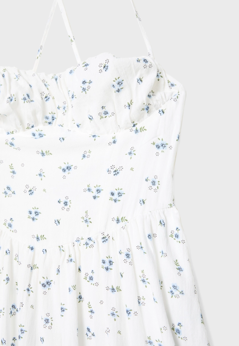 Длинное платье с принтом