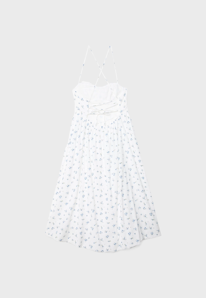 Длинное платье с принтом