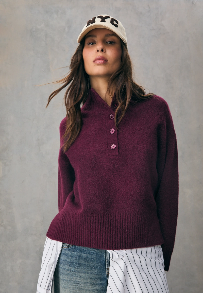 Вязаный джемпер с пуговицами