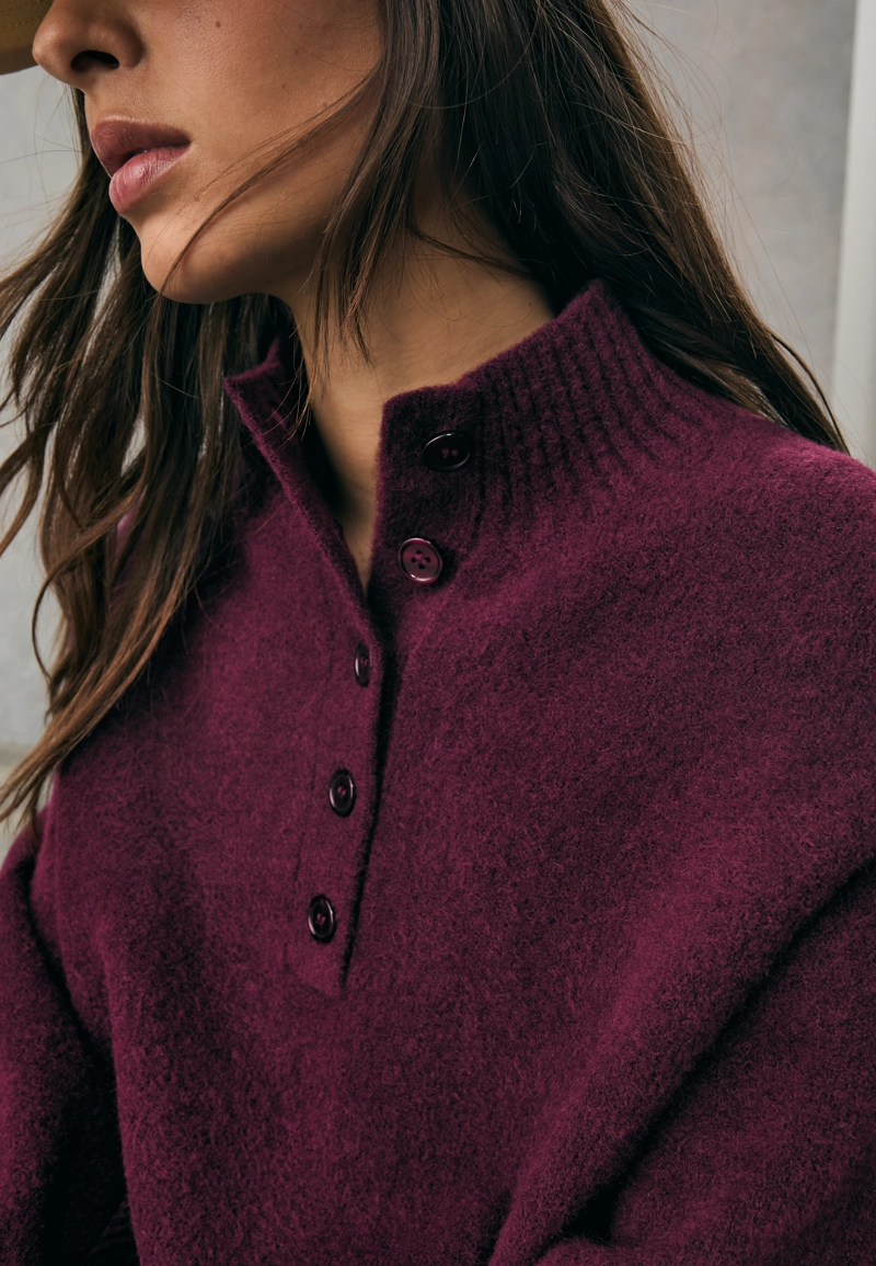 Вязаный джемпер с пуговицами