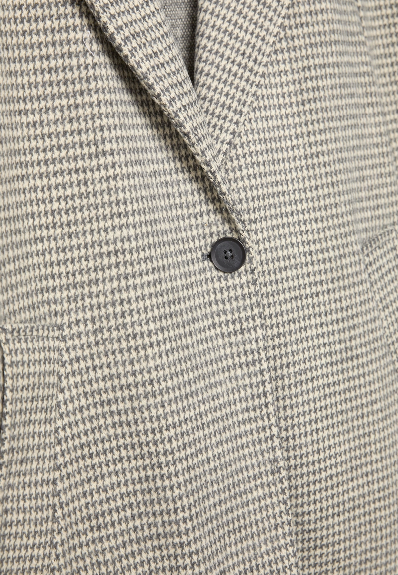 Пальто миди с пуговицами и принтом