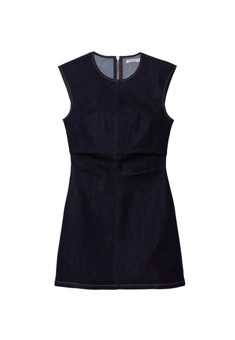 Короткое джинсовое платье