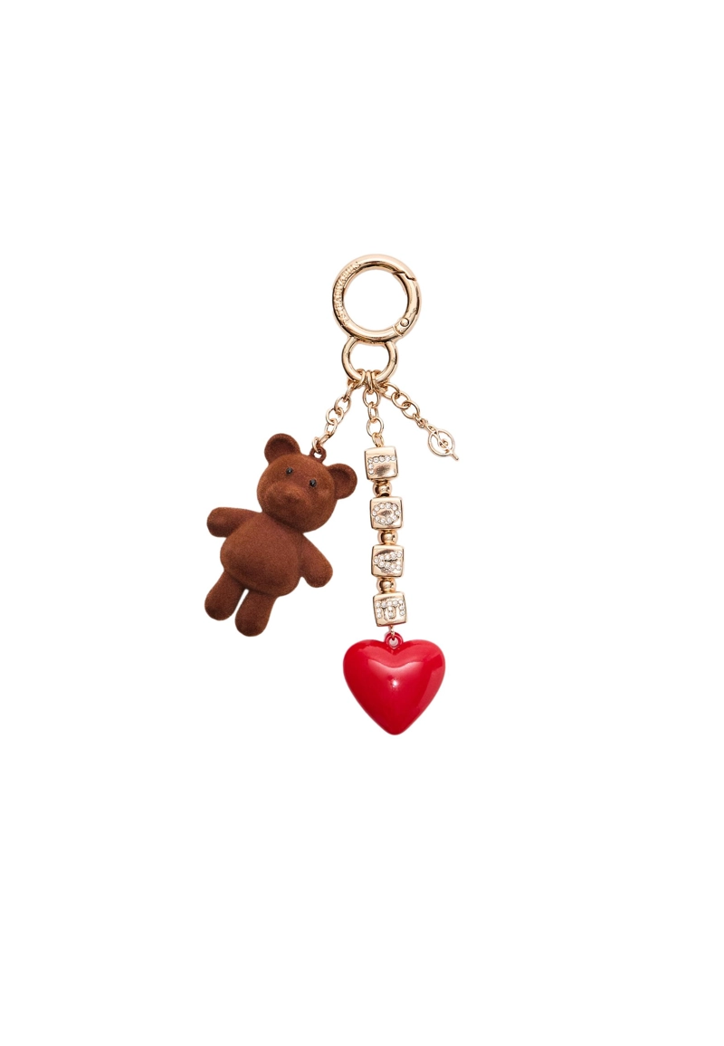 Металлический шарм в виде медвежонка