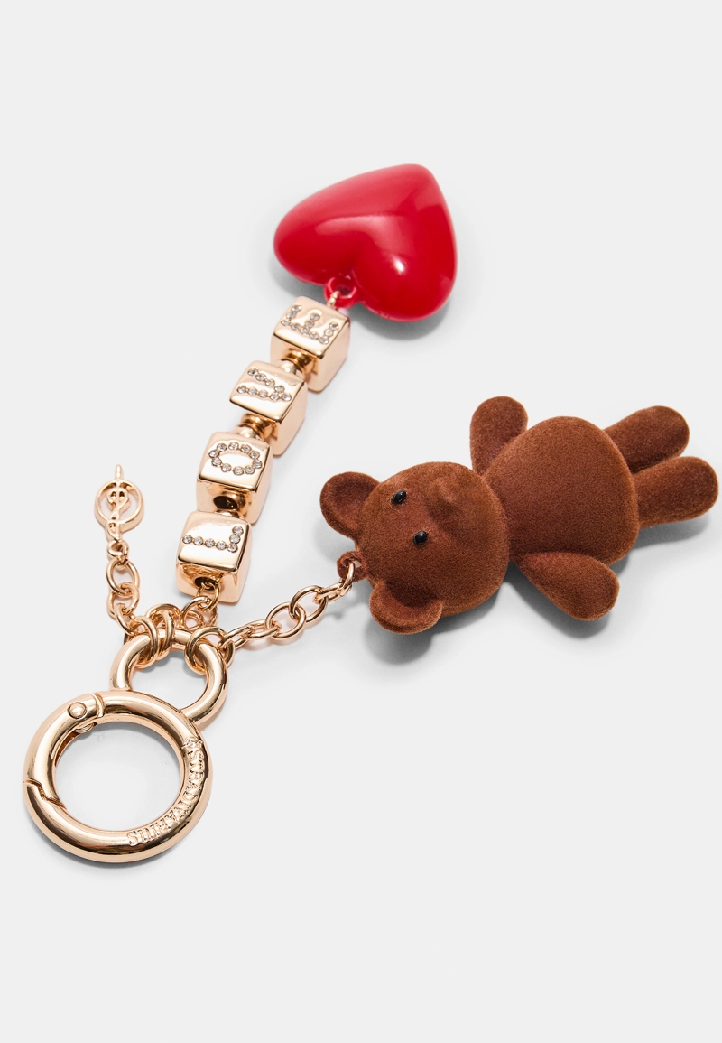 Металлический шарм в виде медвежонка