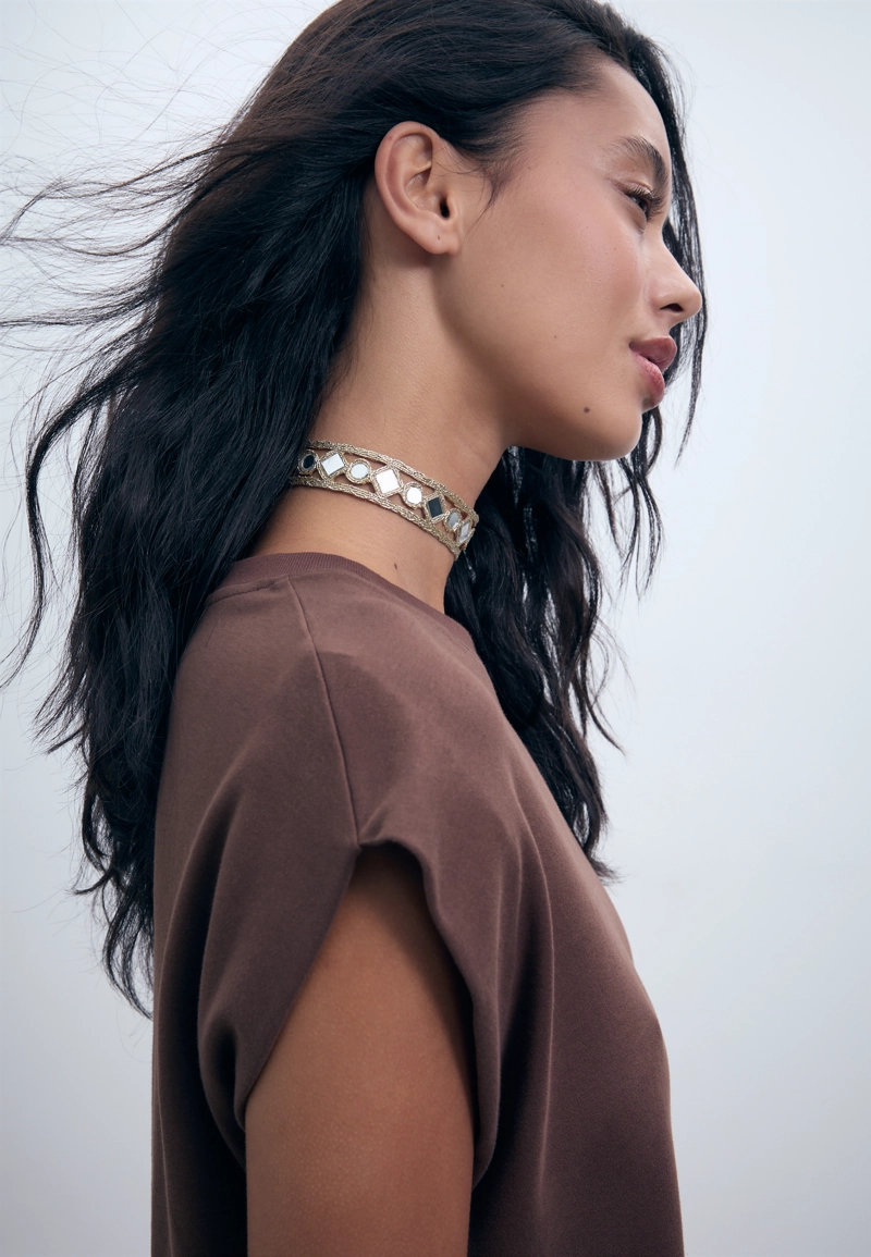 Чокер с мини-зеркалами