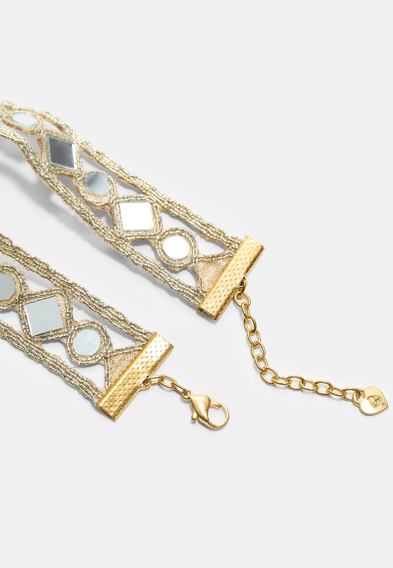 Чокер с мини-зеркалами