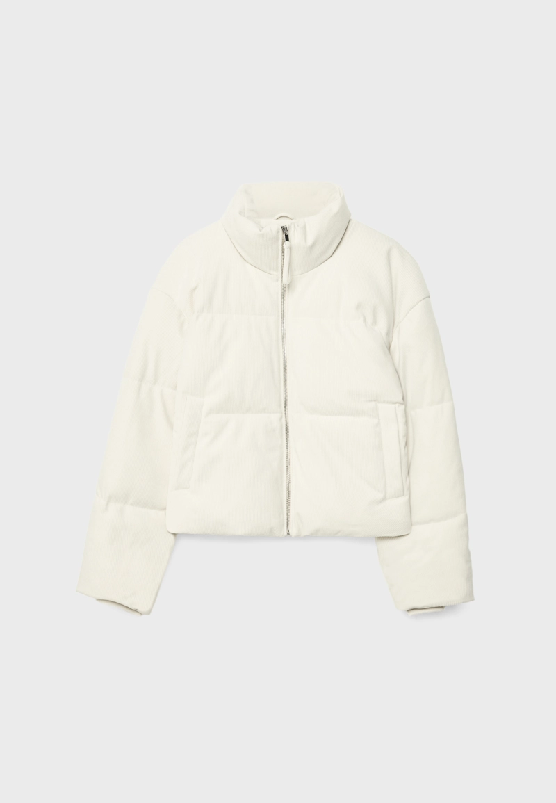 Стеганая вельветовая куртка