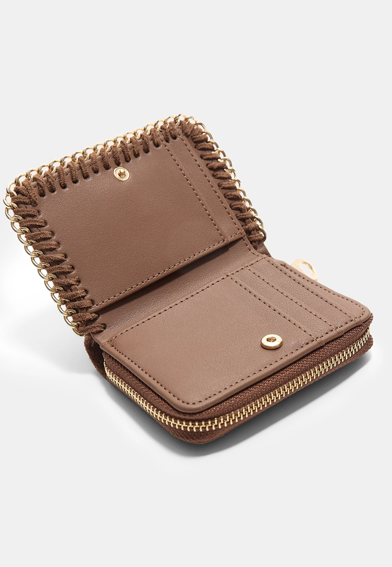 Кошелек на молнии с цепочкой