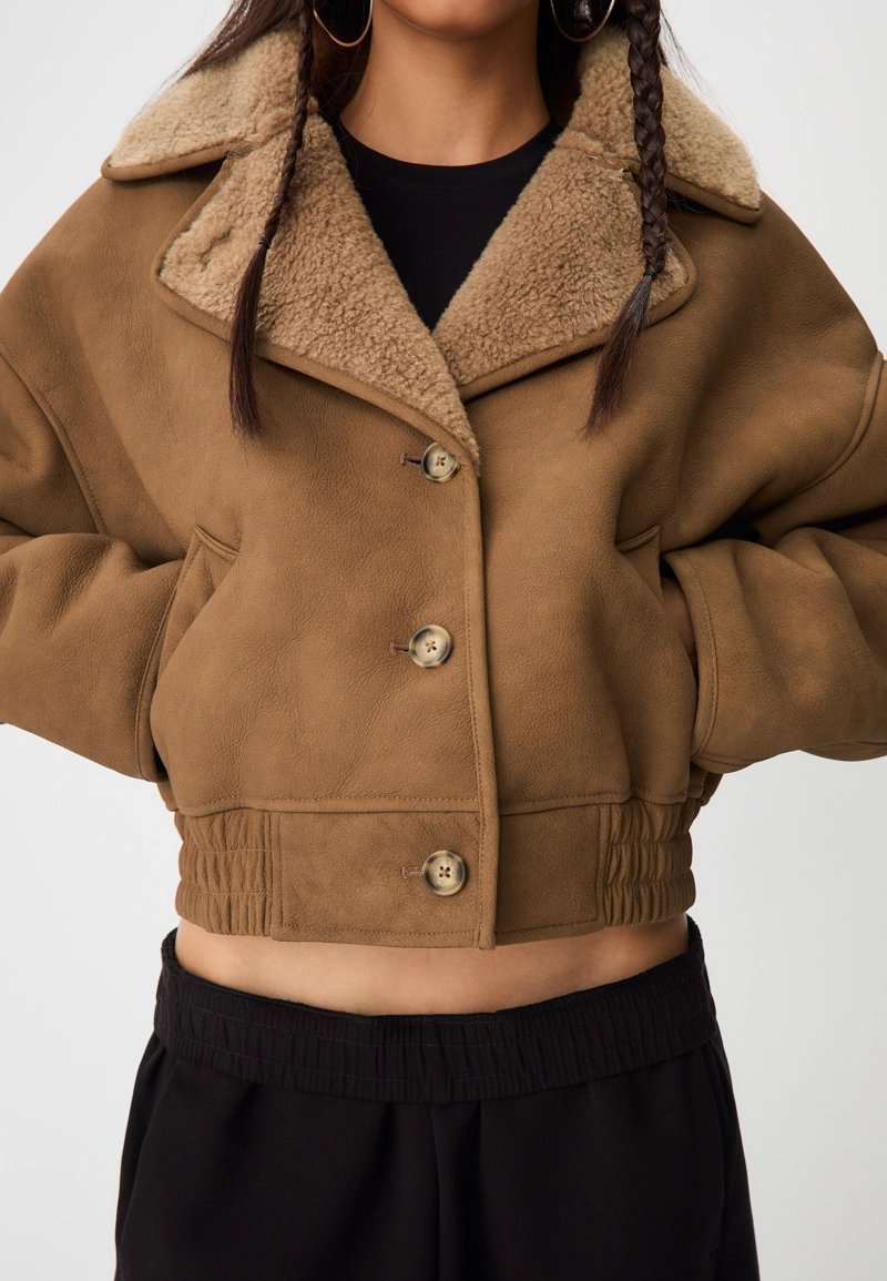 Укороченная двусторонняя куртка