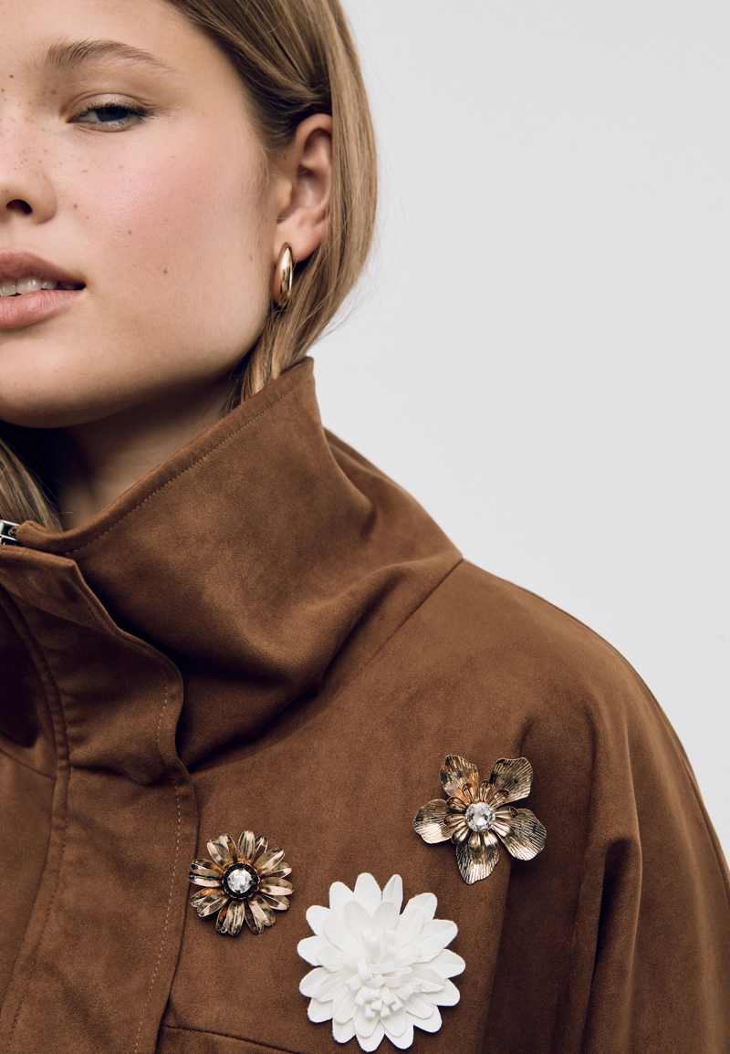 Набор из 3 цветочных заколок