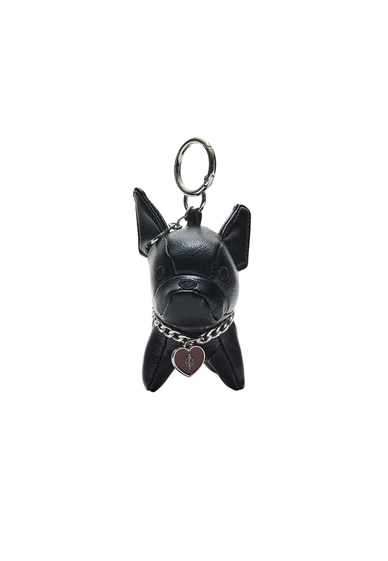 Брелок-подвеска собачка с эффектом кожи