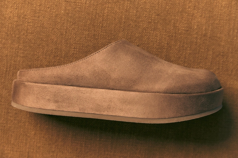 Сабо на платформе из искусственной кожи