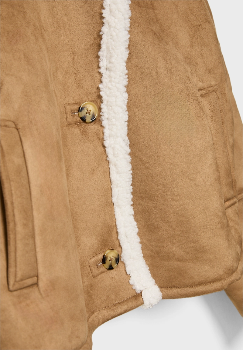 Комбинированная куртка двусторонней отделки