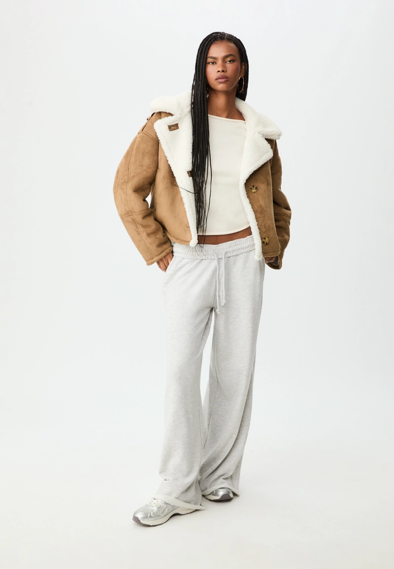 Комбинированная куртка двусторонней отделки