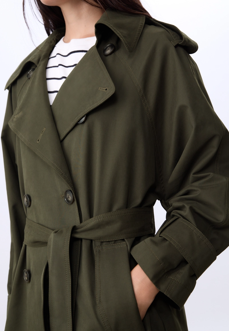 Длинный тренч оверсайз