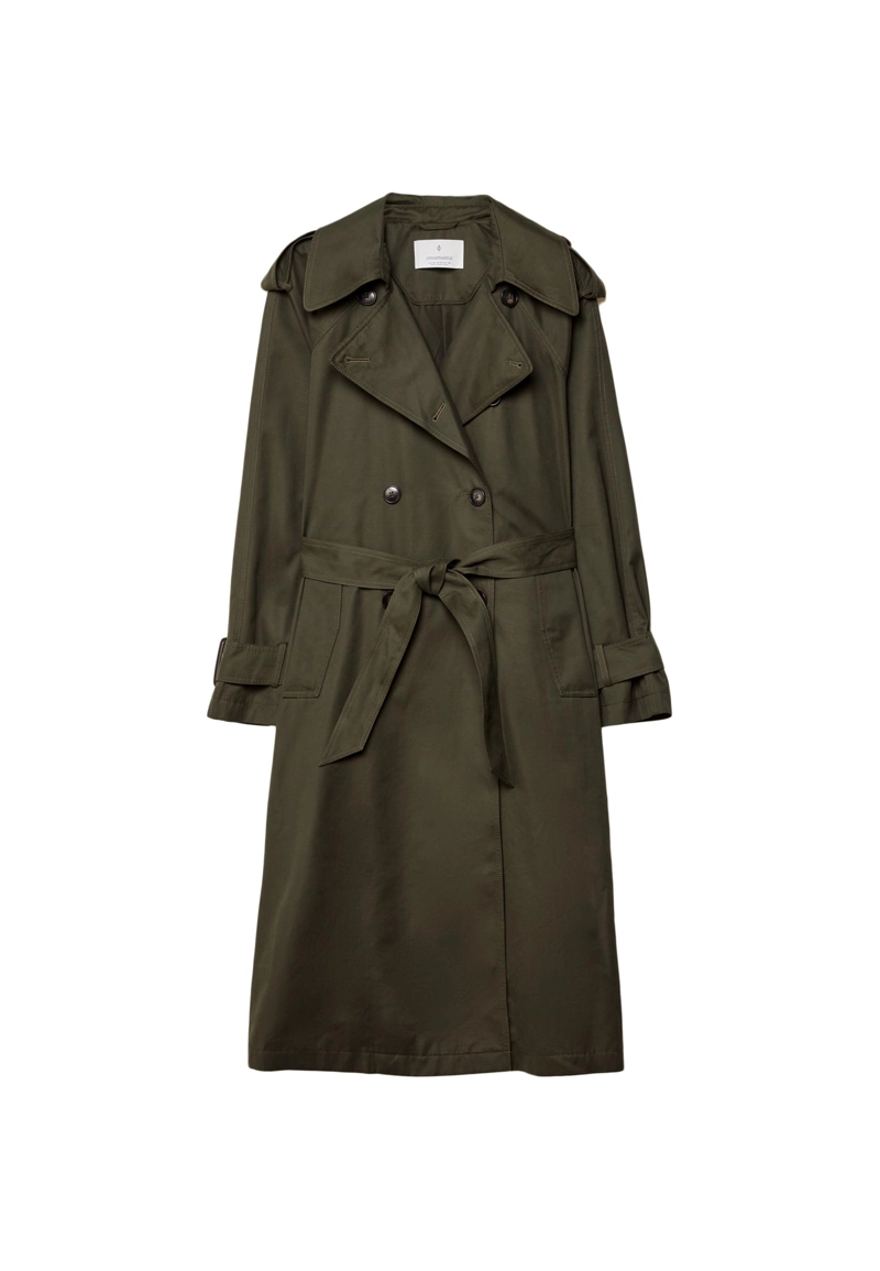 Длинный тренч оверсайз