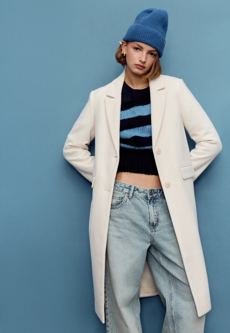 Мужское длинное пальто