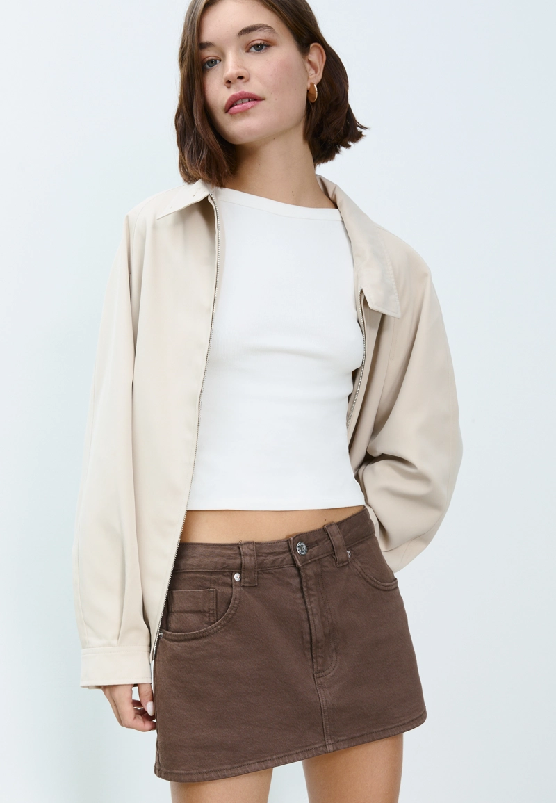 Джинсовая юбка-брюки D62