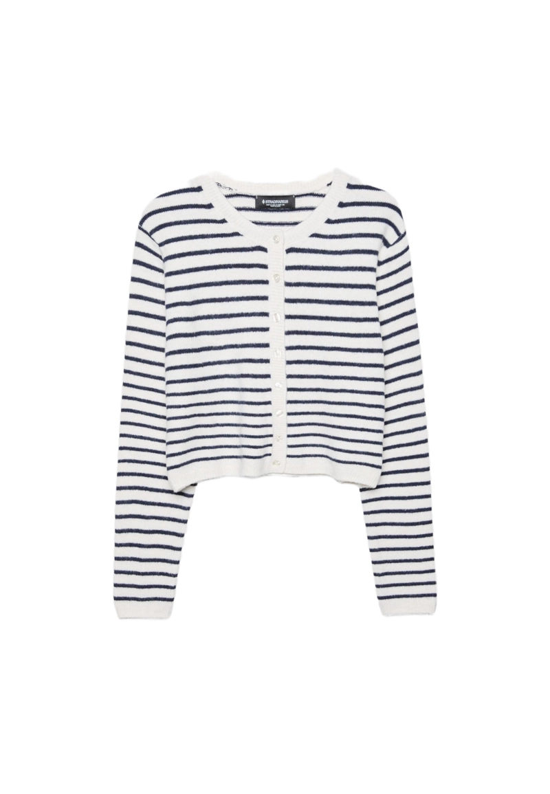 Вязаный кардиган с пуговицами из мягкой ткани