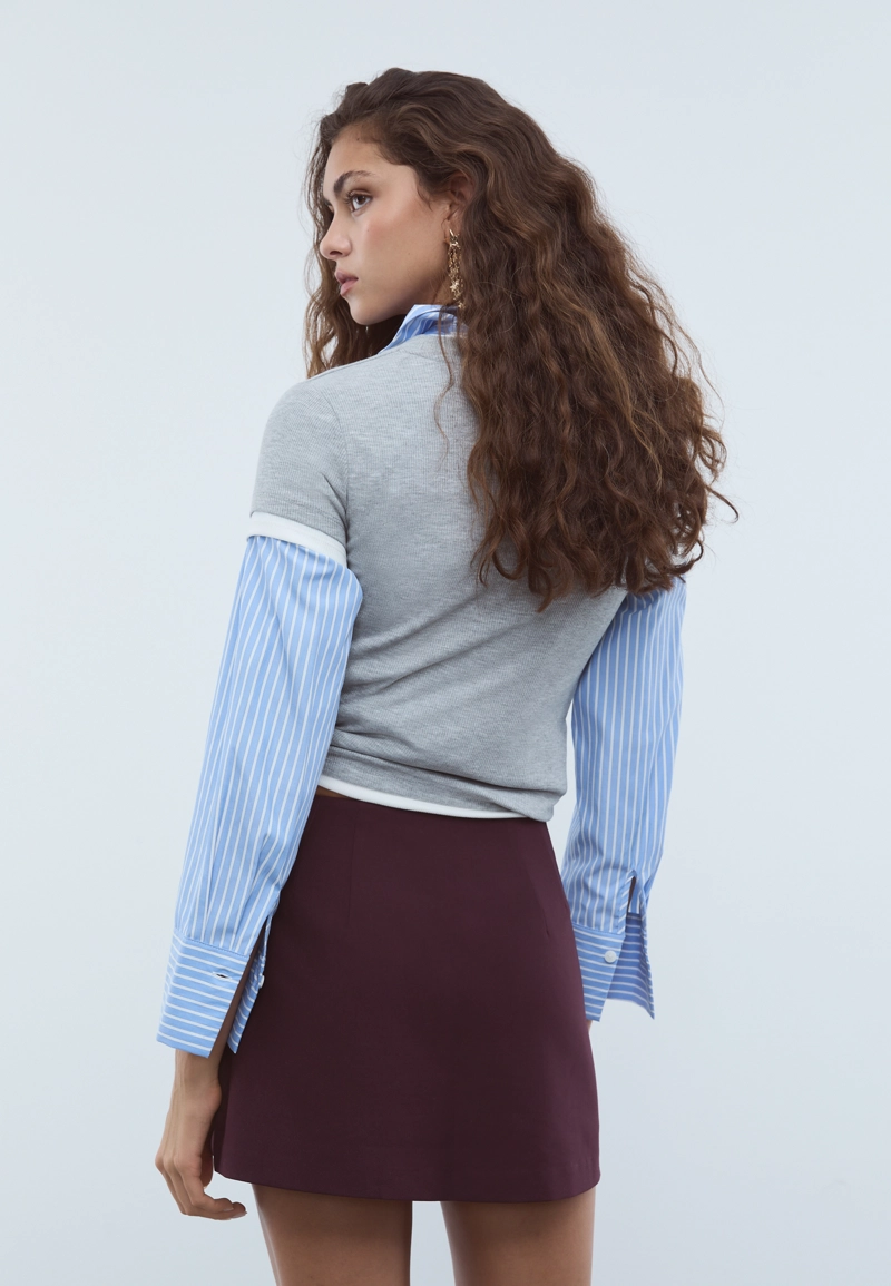 Юбка-шорты с разрезом сбоку