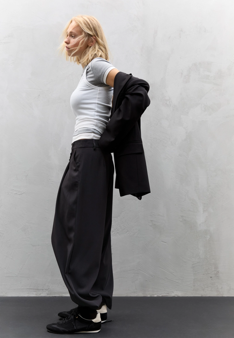 Классические брюки с запахивающейся талией