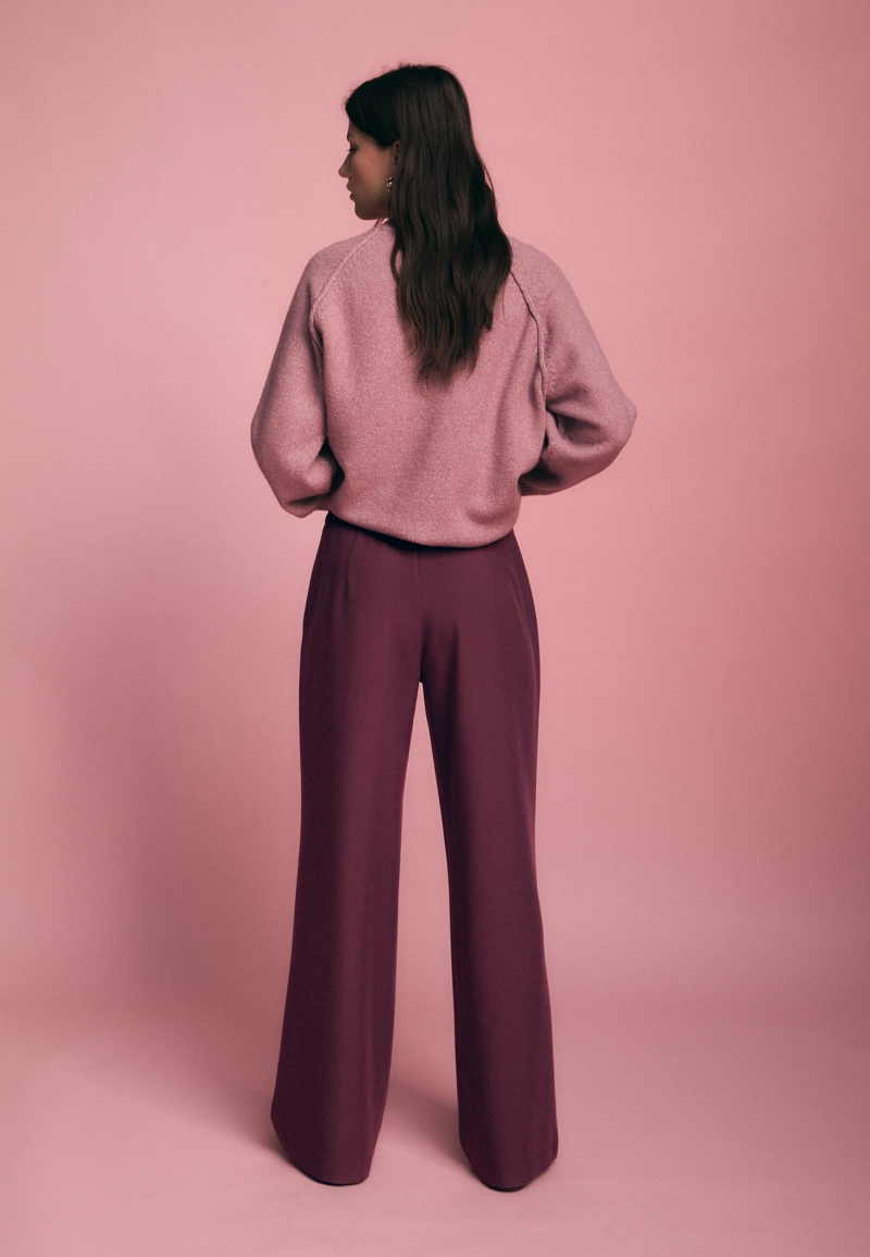 Прямые брюки под льняную ткань