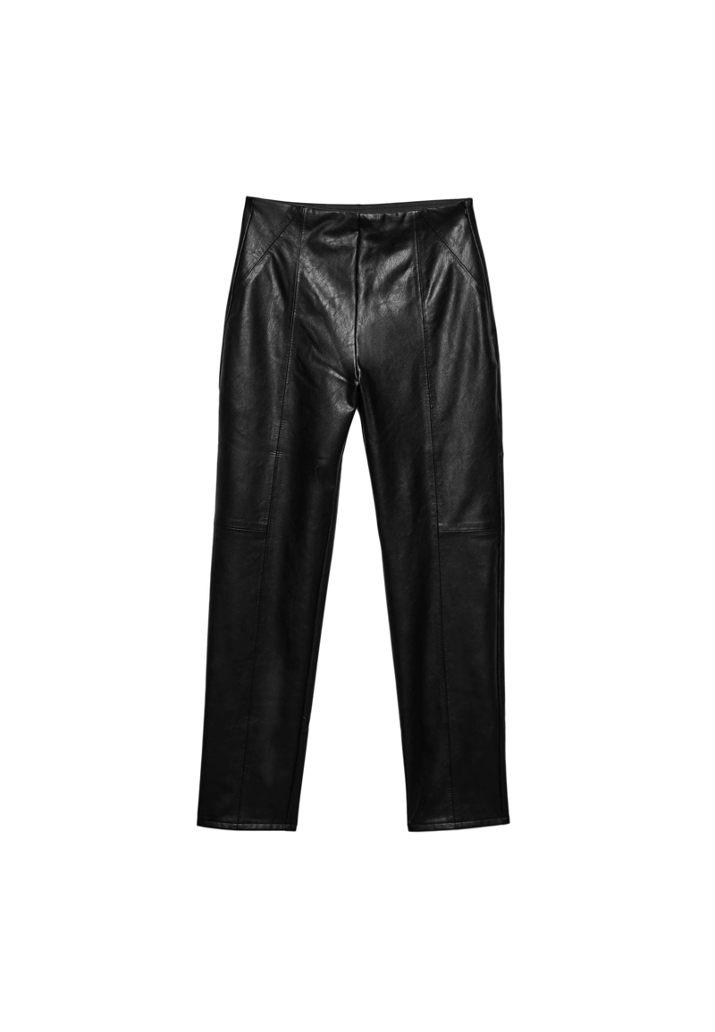 Леггинсы из искусственной кожи