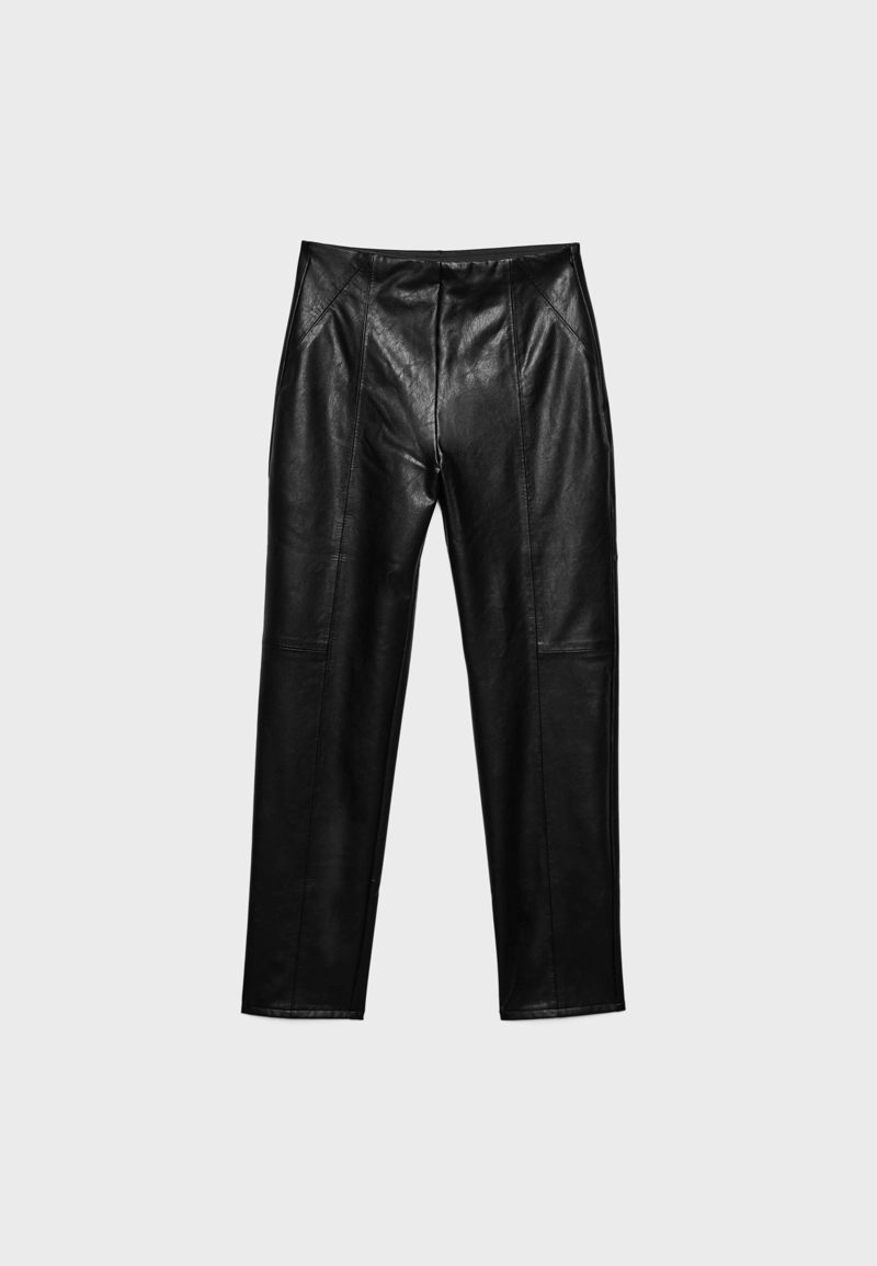 Леггинсы из искусственной кожи