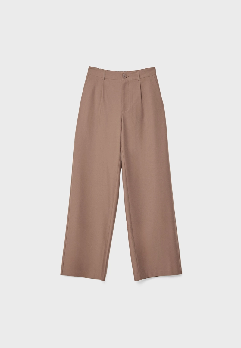 Прямые брюки под льняную ткань