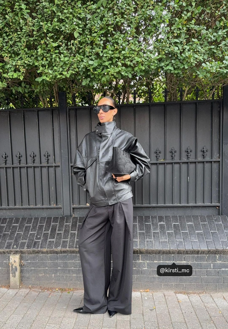 Широкие брюки с регулируемой посадкой l04536428