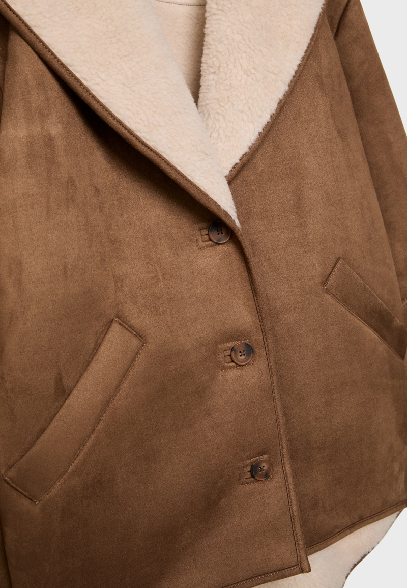 Короткое двустороннее пальто