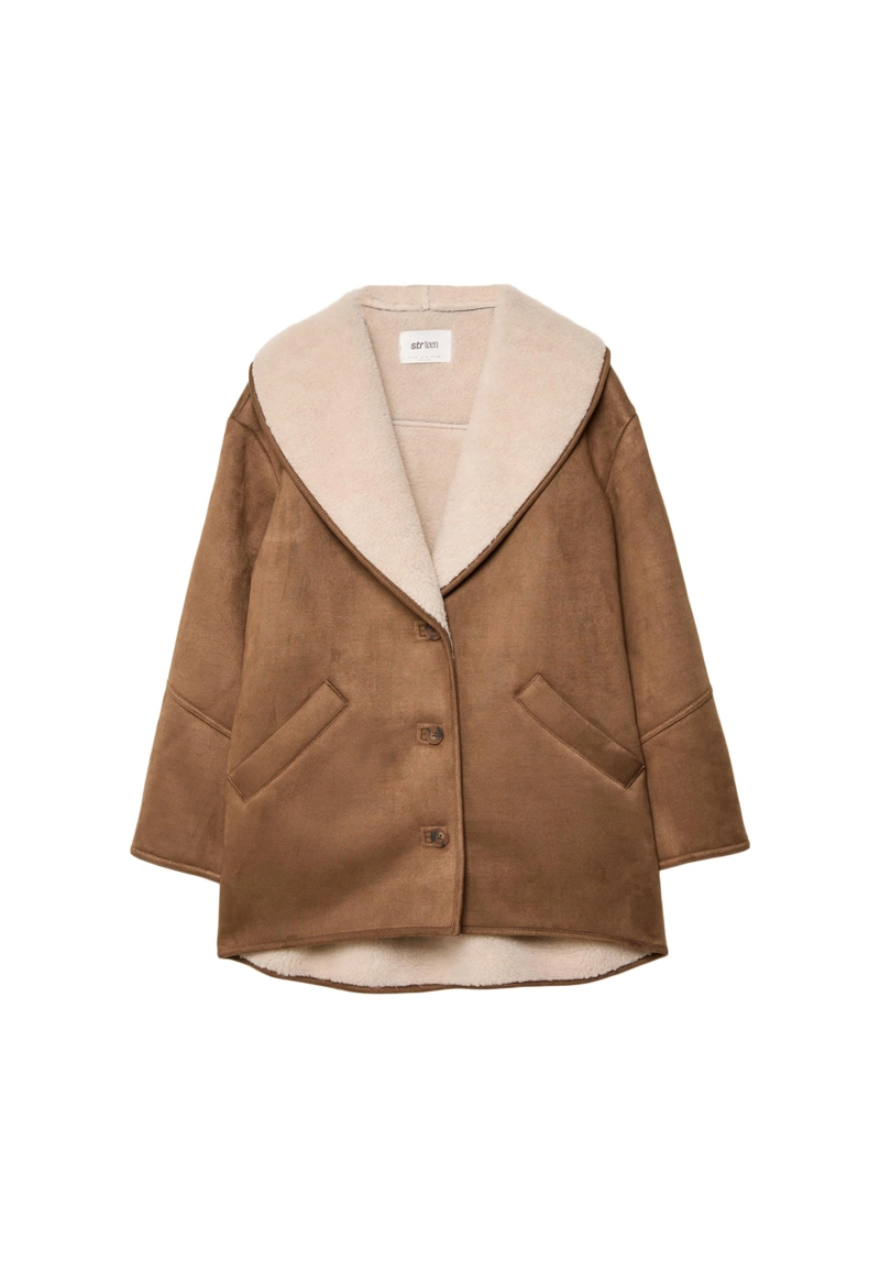 Короткое двустороннее пальто